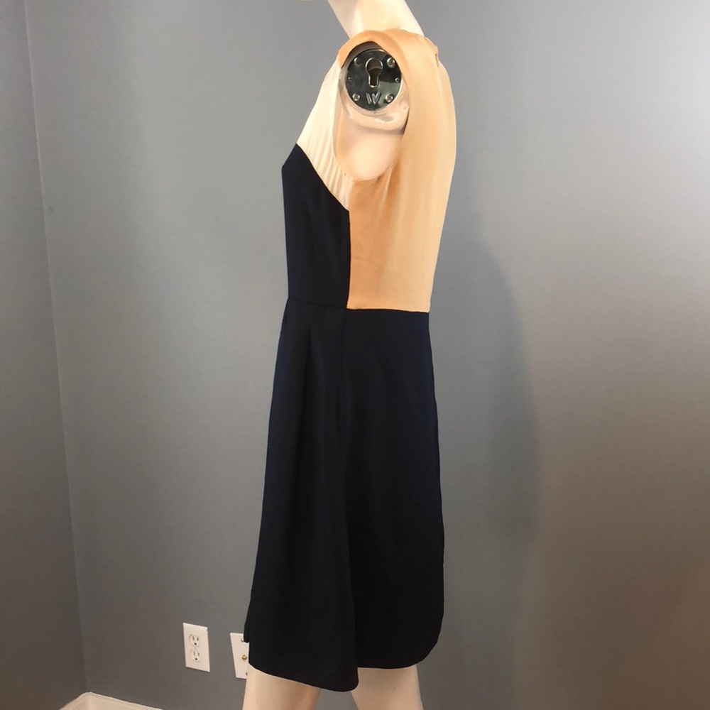NWT 3.1 Phillip Lim Blue, Tan & White Dress SZ 4 - Picture 4 of 8